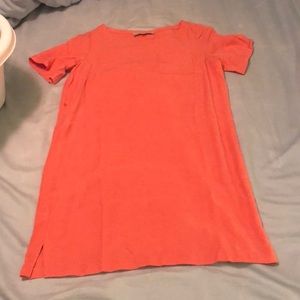 Coral Loft T-shirt dress